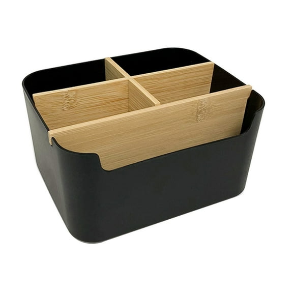 ROZYARD Pen Holder with 5 Compartments for Pen, Staplers, Notes Paper, Marker