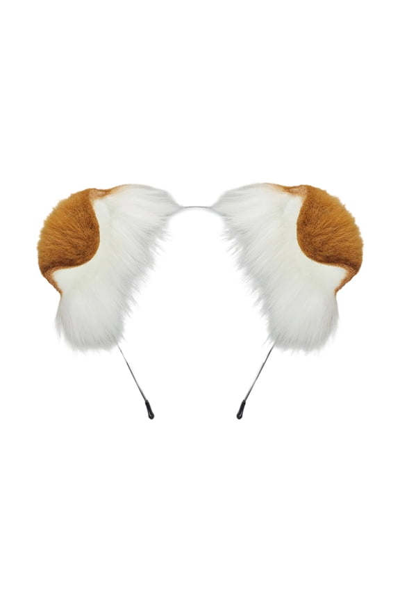 Plush Ear Headbands Puppy Design Adjustable Headwear Hairpiece For Women