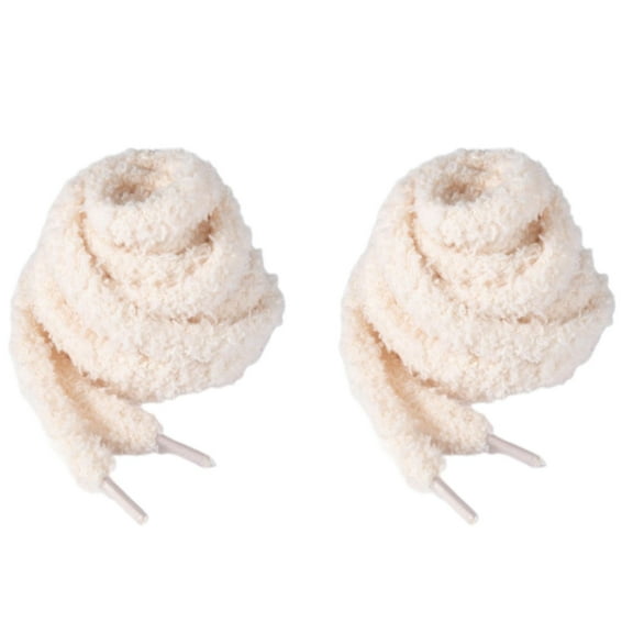 ROZYARD Plush Polyester Shoelaces 100cmX10mmTrainers Shoe Lace Round She Lace