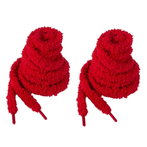 ROZYARD Plush Polyester Shoelaces 100cmX10mmTrainers Shoe Lace Round She Lace