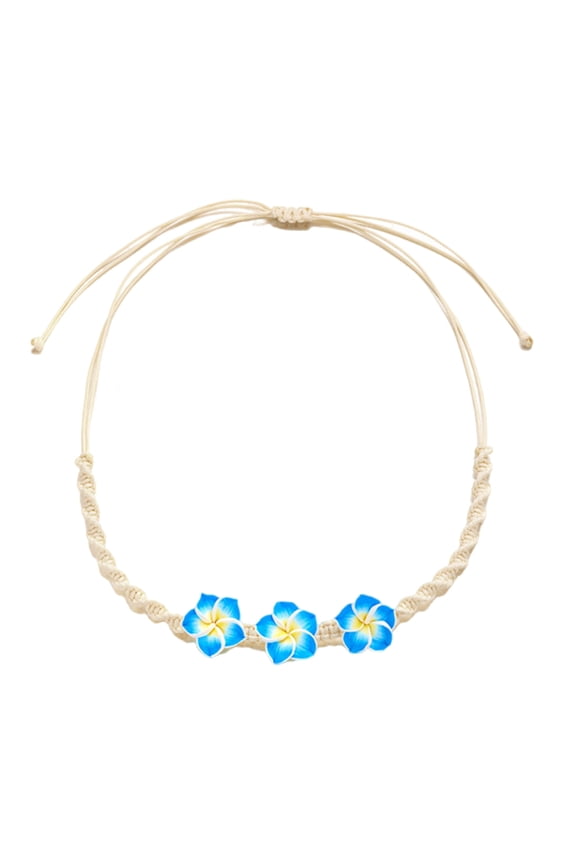 Polymer Clay Flower Necklace Handcraft Beach Party Jewelry Skin Friendly