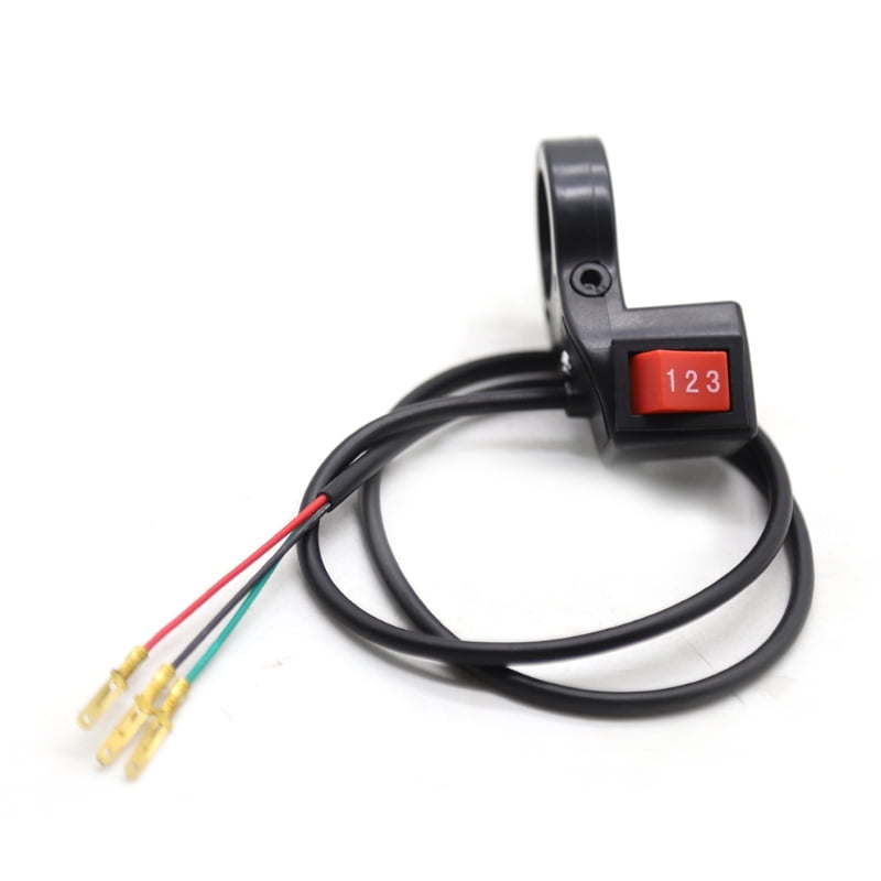 ROZYARD Portable 22mm 7/8in Handlebar Switch Button Motorcycle Gear Shift Switch Button