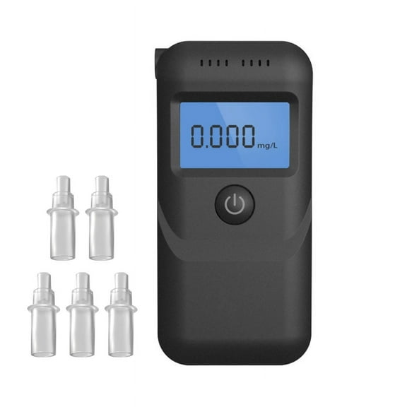 ROZYARD Portable Alcohol Breathalyzer High Precisions Alcohol Tester with Voice Prompt & Reusable Mouthpieces for Drivers