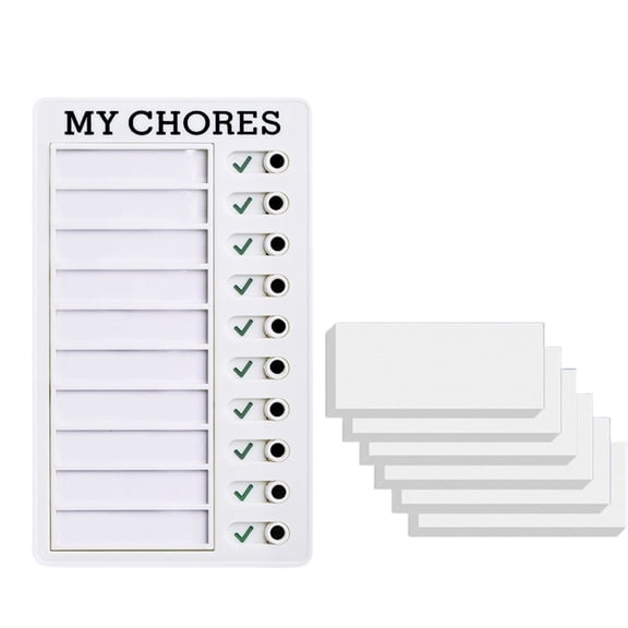 ROZYARD Portable Chore Chart Checklist Board Daily Schedule Board Memoboard
