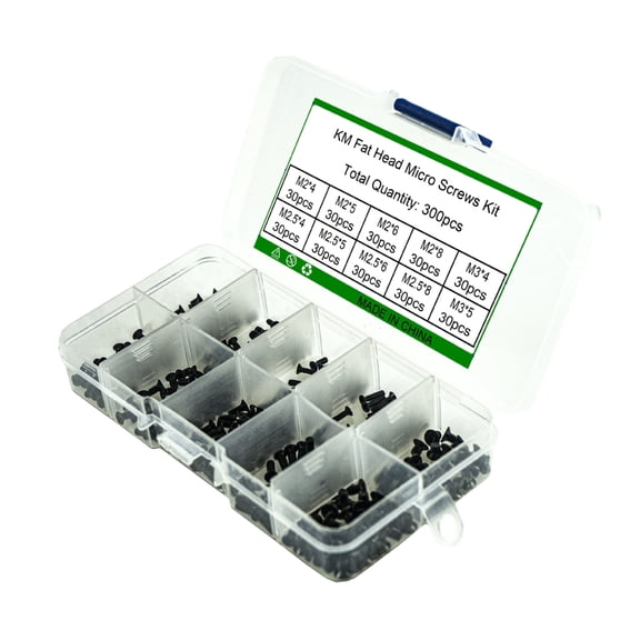 Micro Screws Hand Set of 300pcs Self Tapping Screws for Electronics & Crafts