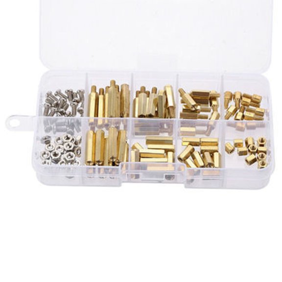 ROZYARD Professional Screw Nut Brass Hexagonal Spacer Set for Motherboards Mounting and DIY Projects