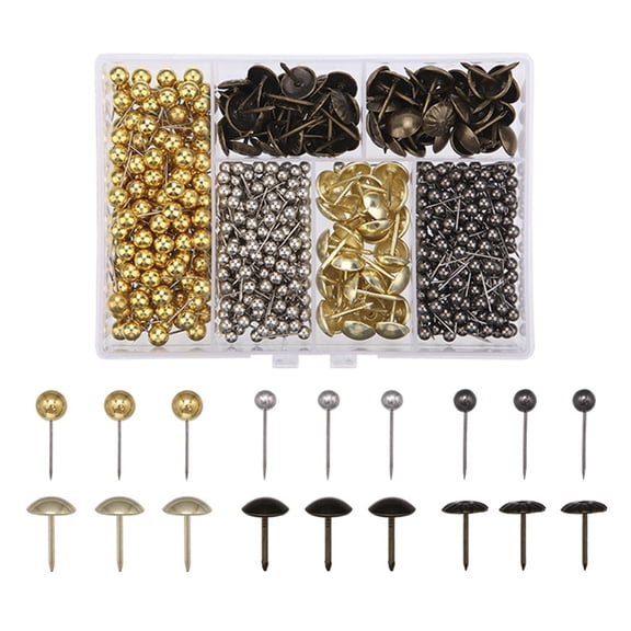 ROZYARD Push Pins Round Head Tacks Poster Pins Map Tacks for World Map Cork Board