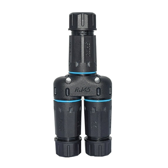 ROZYARD RJ45 8P8C CAT6 Gigabit Ethernet Coupler Female to Female Waterproof Splitter for Cat5 Cat6 Cat7 Cat8 Cable Connection