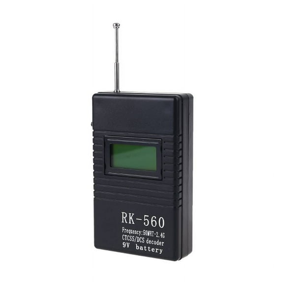 ROZYARD RK560 Portable 50MHz-2.4GHz Handheld Frequency Counter with Antenna for DCS CTCSS Walkie Talkie Radio Signal Frequency Test