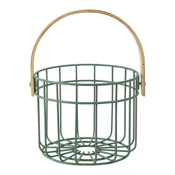 Rustic Wire Egg Basket Vegetable Fruit Serving Basket Kitchen Restaurant Storage
