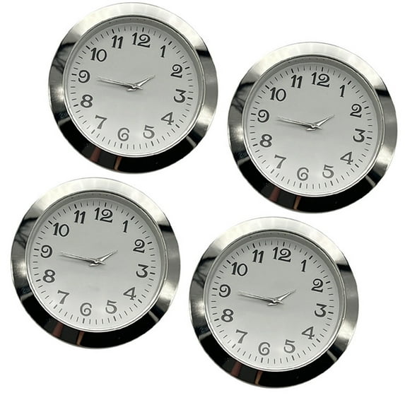 ROZYARD Set of 4 Clock Inserts 55mm Round Face Arabic Roman Number for DIY Enthusiasts