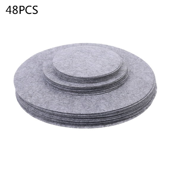 Set of 48 Soft Felt Plate Dividers 3 Sizes Pan Separator Pads Cookware Bakeware