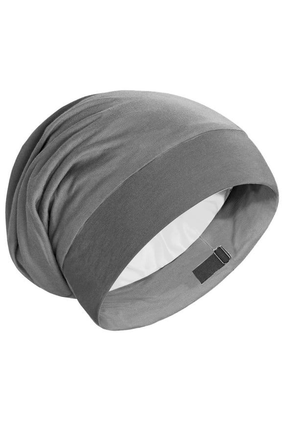Silky Lined Sleeping Caps Bonnet for Curly Hair and Braids Stay On All Night