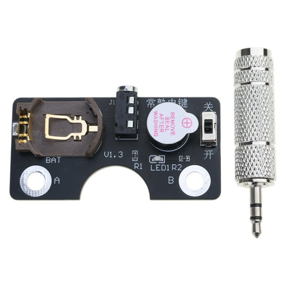ROZYARD Small CW Morse Code Practice Board Morse Key Trainer With Sound Light Feedback