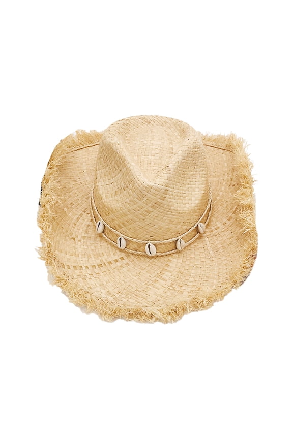 Small Shell Decors Women Men Straw Weaving Hat for Spring Summer Elegant Lady Man Seaside Sunproof Hat Adjustable