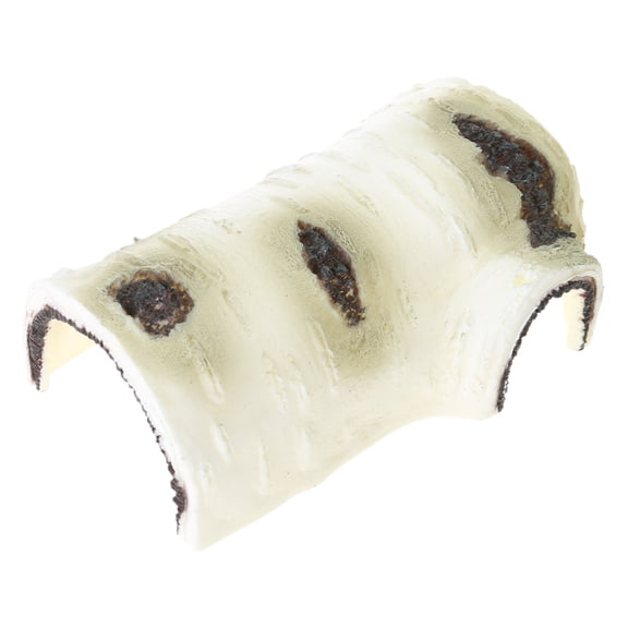 ROZYARD Snake Hide Small Reptile Caves Artificial Birch Log Reptile Terrarium Decor