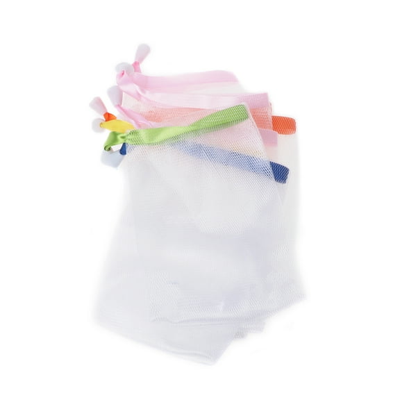 Soap Foaming Mesh Bags 10 Pcs Bubble Foam Net Bath Cleaning Gloves