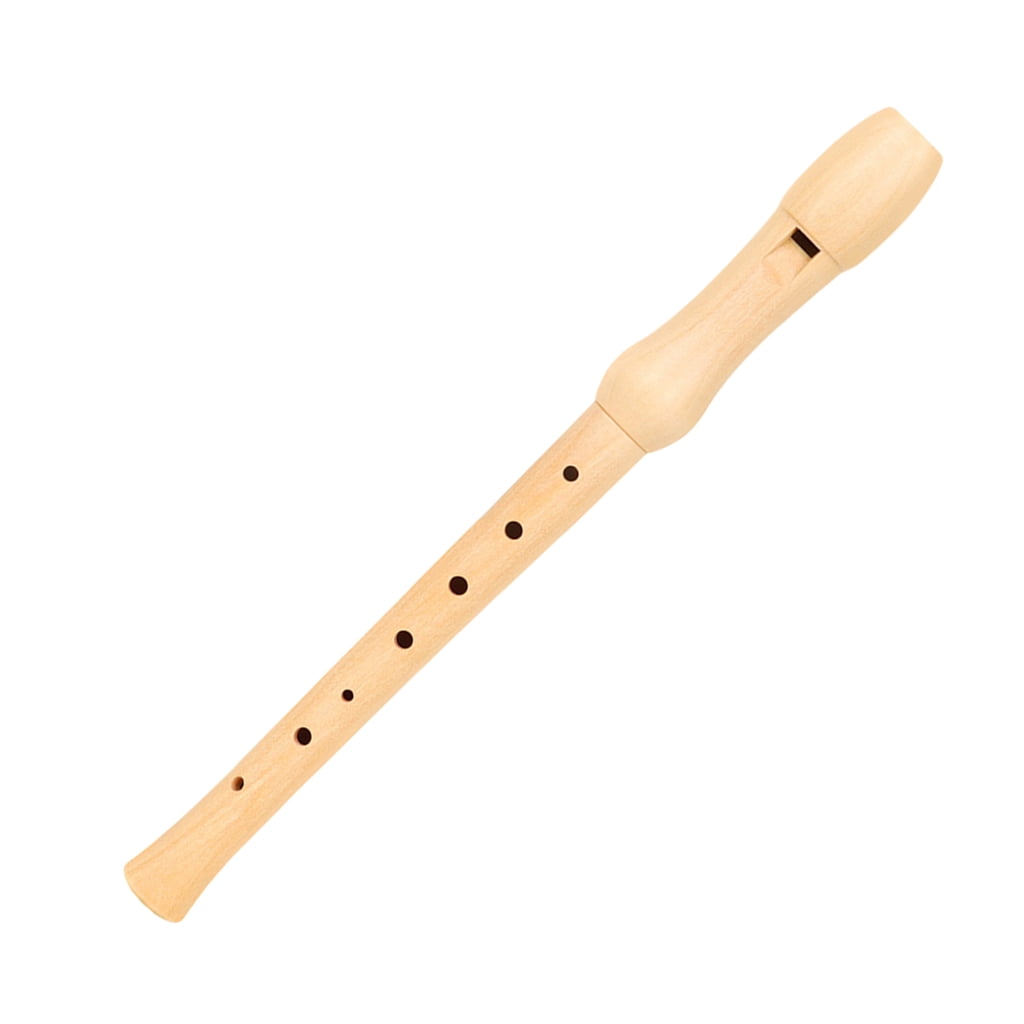 ROZYARD Soprano Recorder 8 Hole Wood Recorder German British Fingering Treble Flute with Cleaning Rod and Carry Box Set