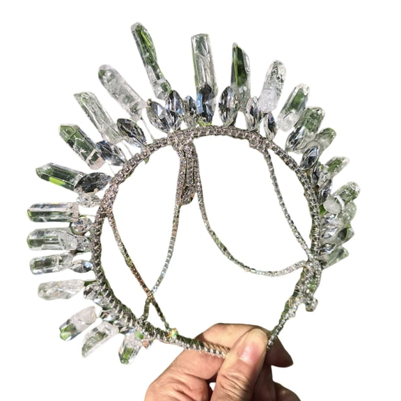 ROZYARD Sparkling Rhinestones Bridal Crowns Hairband Tiaras Hairhoop For Bride Wedding