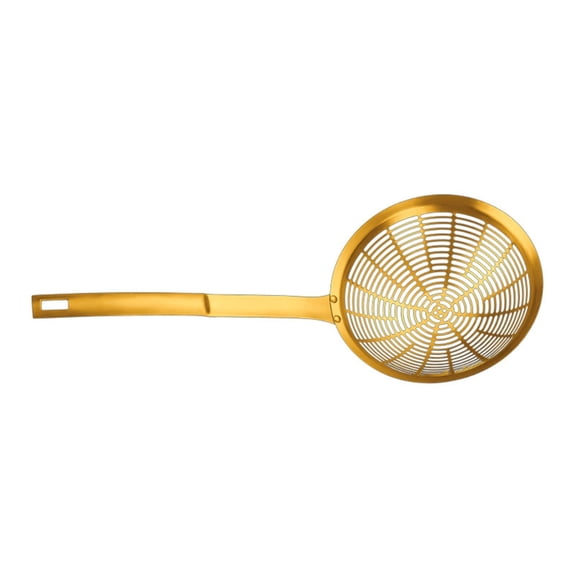 ROZYARD Stainless Steel Slotted Spoon Heat Resistant Handle Skimmer Kitchen Utensils