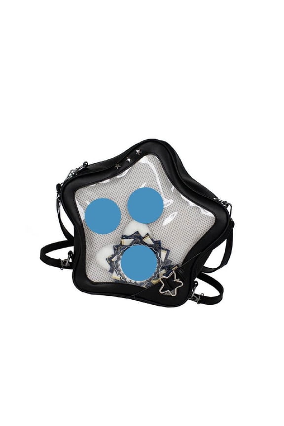 Star Shaped Ita Bag Pins Display Crossbody Bags PU Backpack for Womens