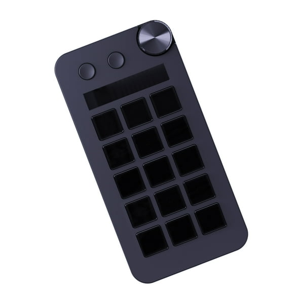 ROZYARD StreamDeck Interactive Keypad with 15 Configurable Key 2 Dials for Streaming
