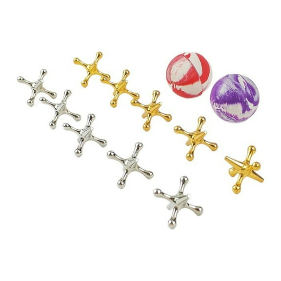 ROZYARD Stress Relief Ball Game Set With Metallic And Elastic Balls For Hand Relax