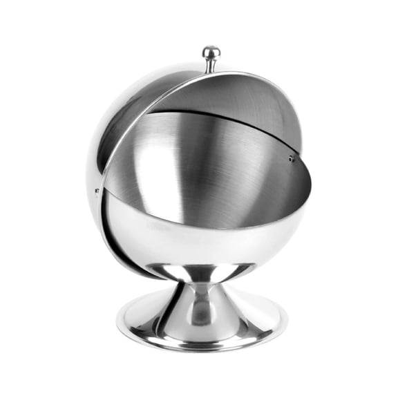 Stainless Steel Sugar Bowl Round Candy Jar with Lid for Kitchen Storage