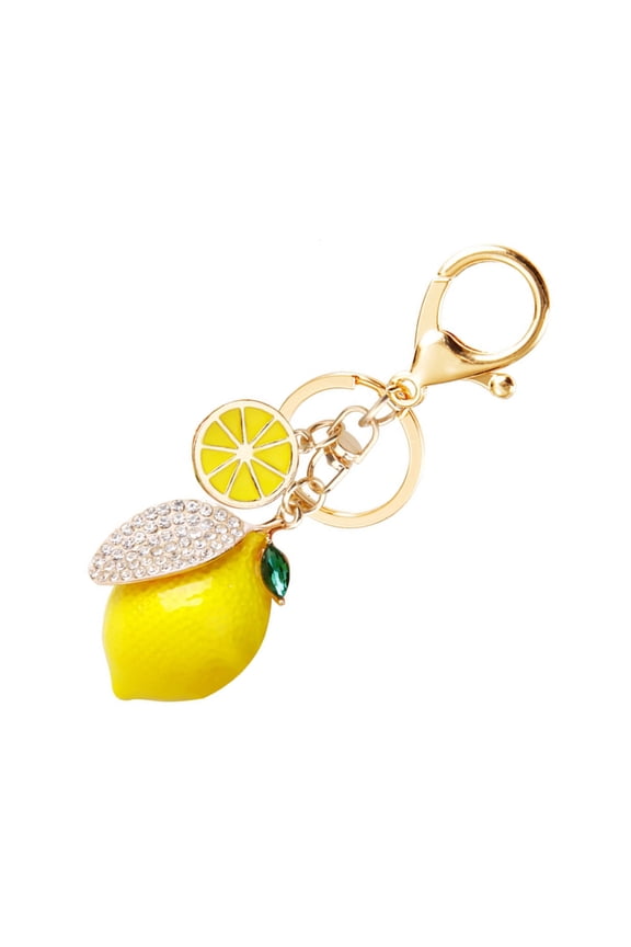 Stylish Korean Lemon Keychain Pendant Portable Accessory for Everyday Use