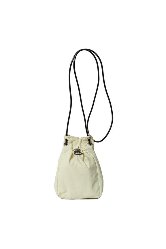 Stylish Small Shoulder Phone Bag Water Resistant Drawstring Crossbody Purse