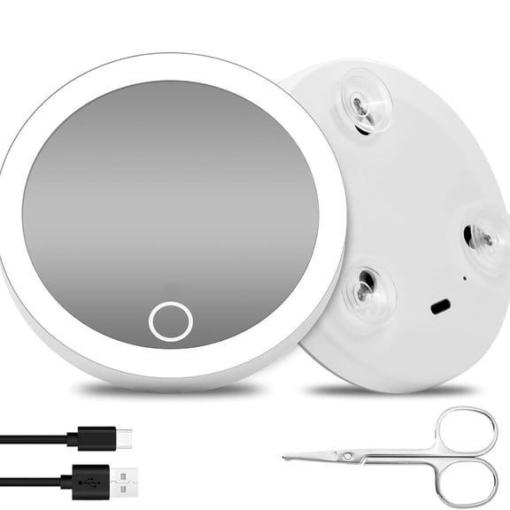 ROZYARD Suction Cup Magnifying Mirror Travel Makeup Mirror Portable Cosmetic Mirror