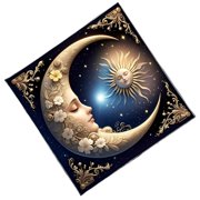 ROZYARD Sun Moon Tarots Card Tablecloth Divinations Card Table Cloth Tapestry