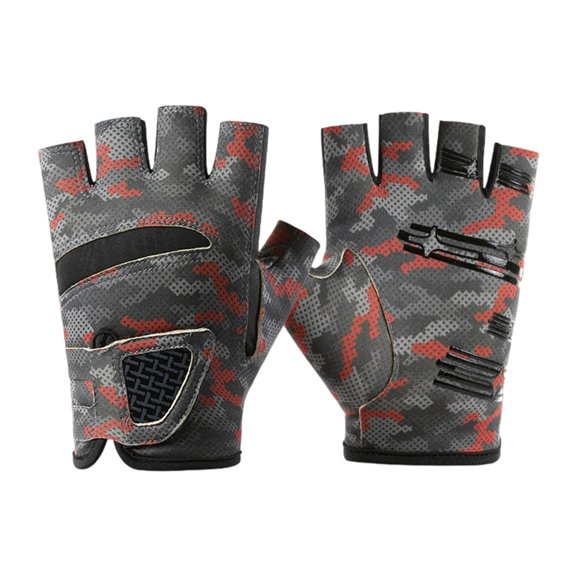 ROZYARD Sun Protections Fishing Gloves Breathable Elastic Gloves for Unisex