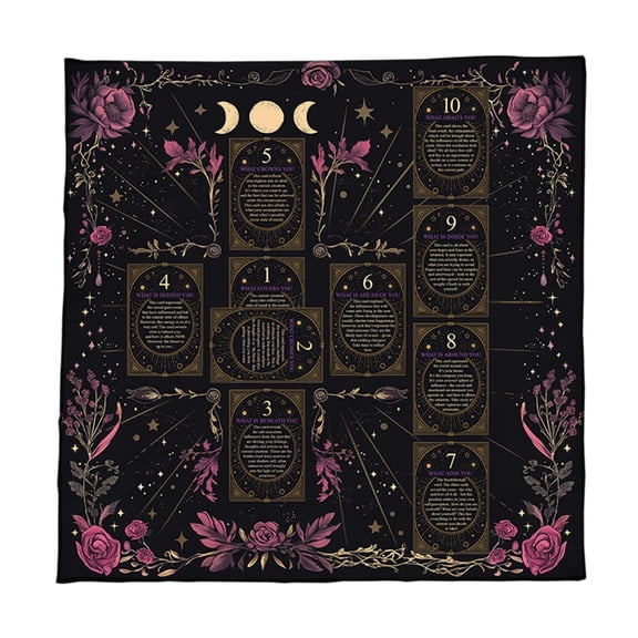 ROZYARD Tarots Tablecloth Divinations Tapestry Reading Card Astrologys Tablecloth