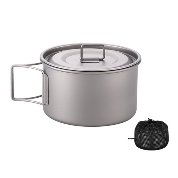 ROZYARD Titaniums Camping Food Jar Spill Resistant Compacts Design Easy Cleaning Pot