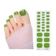thumbnail image 1 of ROZYARD Toenail Stickers Semi Cured Gel Toenail Strips Solid Color Toenail Polish Strips Toe Nail Wraps Toenail Art Decoration, 1 of 21