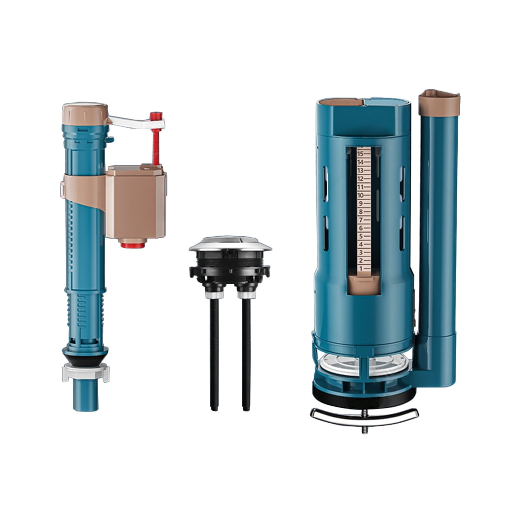 ROZYARD Toilet Cistern Inlet Valves Two button Water Outlet Valves ...