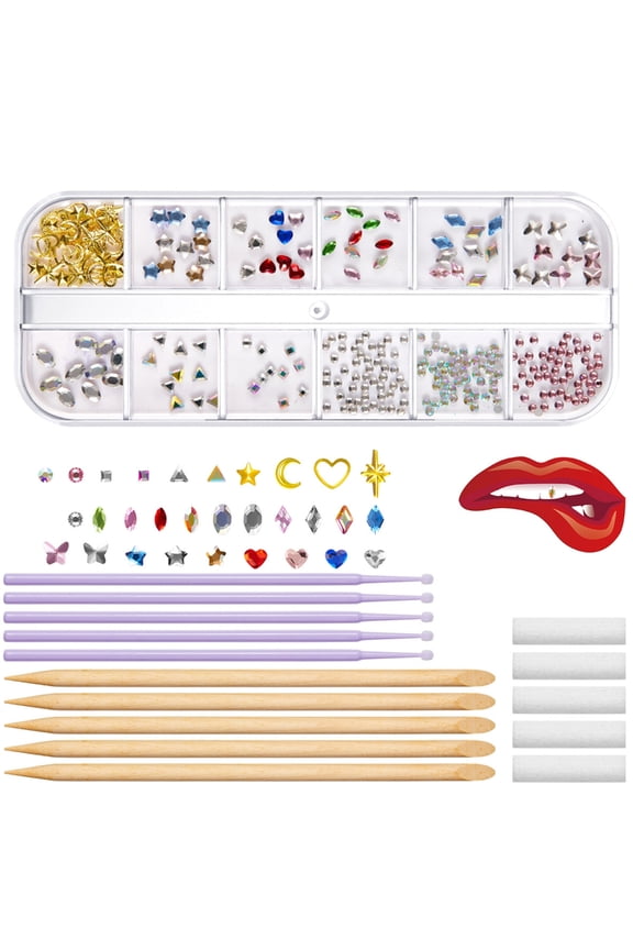 Tooth Gems Kit Teeth Crystals Jewelry Kit Fashionable Teeth Gems Kit Artificial
