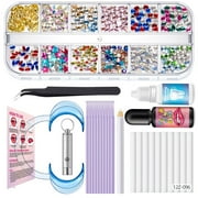 ROZYARD Tooth Jewelry Tools for Teeth Tooth Artificial Crystal Rhinestones Mixed Sizes