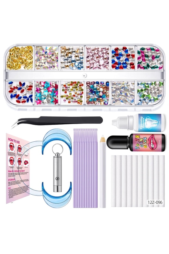 Tooth Jewelry Tools for Teeth Tooth Artificial Crystal Rhinestones Mixed Sizes