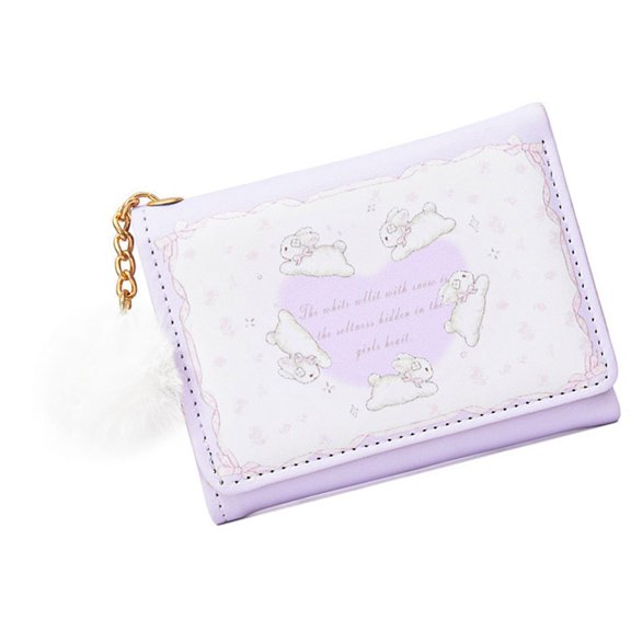 ROZYARD Trifold Wallet Lovely Short Wallet PU Change Purse Rabbits Card Case