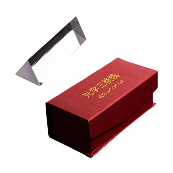 ROZYARD Triples Prism Crystal Glass Photographic Prisme Triangular Prism for School