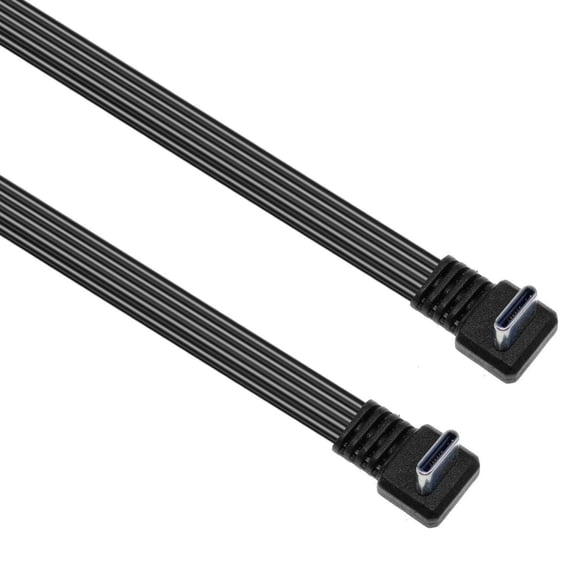 ROZYARD USB C Cable Right Angle USB C to Type C Fast Charging Cable for Phone Laptop