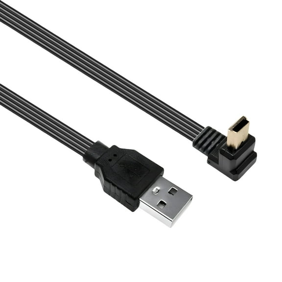ROZYARD USB to Mini USB Right Angle Cable 480Mbps Data Transfer Charging USB 2.0