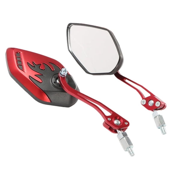 ROZYARD Universal Handle Bar End Rearview Side Mirrors for Motorcycle Scooter