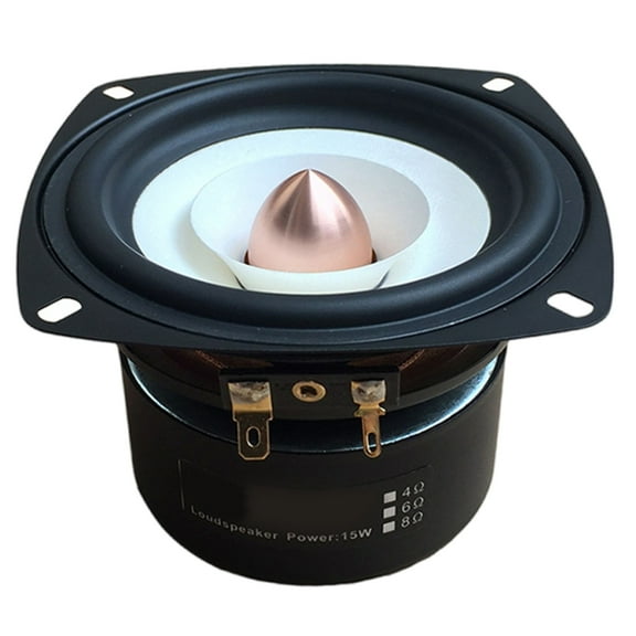 ROZYARD Versatility 4inch Cone Woofer Metal Cone Loudspeaker for Enhances Bass in Music, Movie, and Gaming Device Accessory