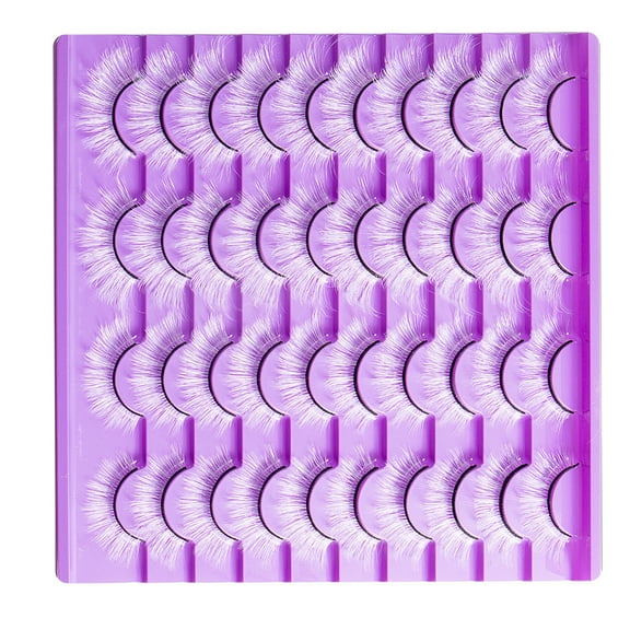 ROZYARD White Lashes White False Eyelashes Wispy Makeup Eye Lashes