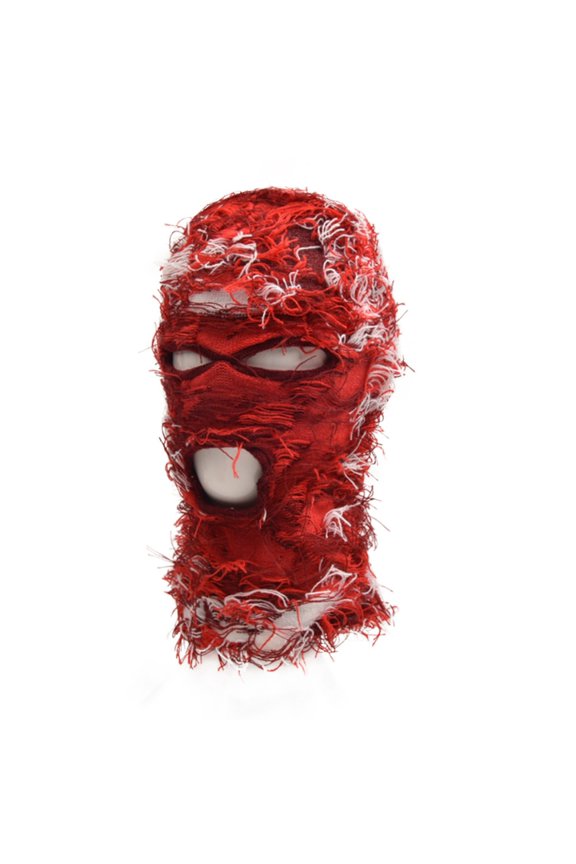 Winter Knit Balaclava for Men Windproof Handmade 3 Hole Expose Skiing Riding Hat Winter Beanies Hat Knit Balaclava Handmade Neck Protect Hat Casual Wear