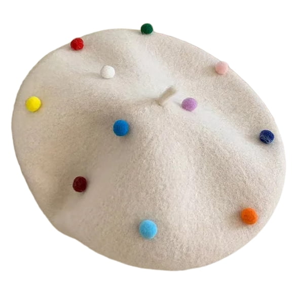 ROZYARD Winter Wool Beret Hat Artist Painter Hat Comfortable Sweet Women Beret Hat for Ladies Accessory