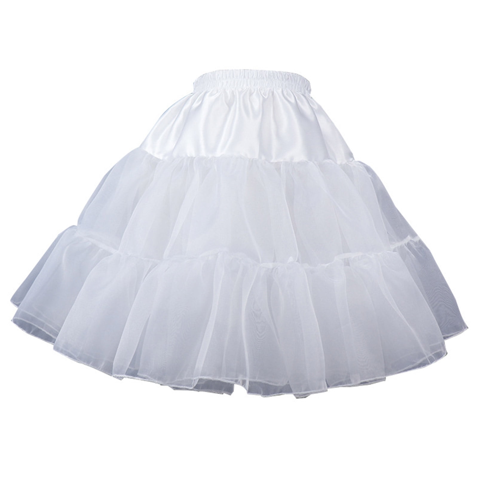 ROZYARD Women Crinoline Petticoat Fluffy Skirt Ball Gown Short Half Slip Knee Length Underskirt